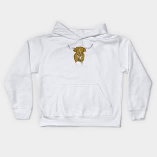 Long haired cow Kids Hoodie